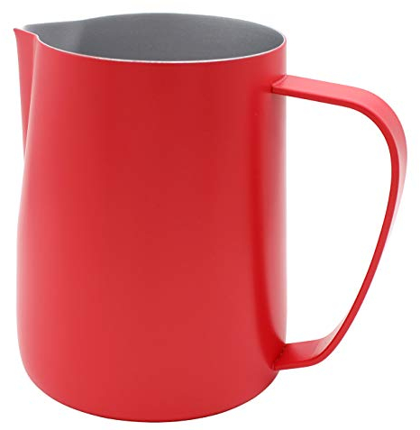 Xiaoyu in acciaio inox antiaderente per cottura al vapore e bricco, finitura opaca, rosso, 20 oz / 600 ml