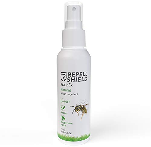 RepellShield® Spray Vespe e Calabroni ad Azione Rapida - Repellente Vespe Esterno per Piscina e Giardino - Sicuro e Affidabile Spray Anti Vespe - Alternativa a Insetticida Vespe e Calabroni,100ml