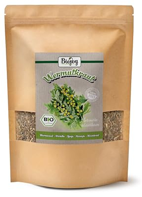 Biojoy Thé d'Absinthe BIO (250 g), séchée et coupée, sans additifs (Artemisia absinthium)