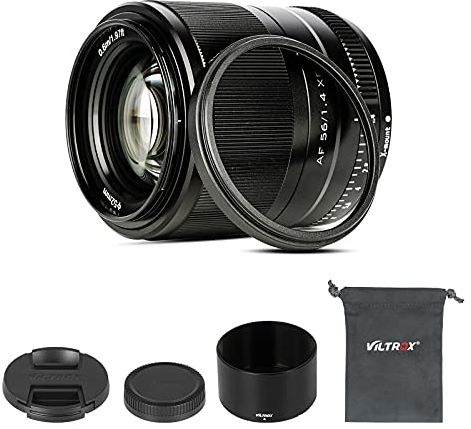 VILTROX 56mm f/1.4 F1.4 XF Objectif Portrait APS-C Autofocus à Grande Ouverture pour Fujifilm X-Mount Cameras X-T30 X-T3 X-PRO3 X-T200 X-E4 X-E3 X-T2 X-T20 X-T1 X PRO2 X-PRO1 X-M1 X-H1 X-A1
