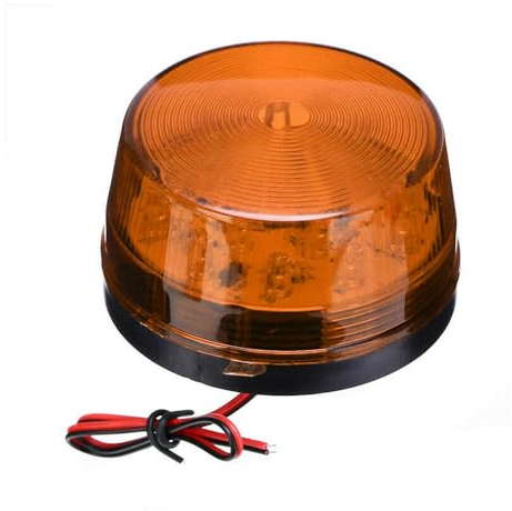 Riloer Emergency Warning Light, 12V Led Flashing Strobe Light Warning Lamp for Car Trailer Road Repair,Beacon Light,Flashing Lights,Suitable for Various Road Cones