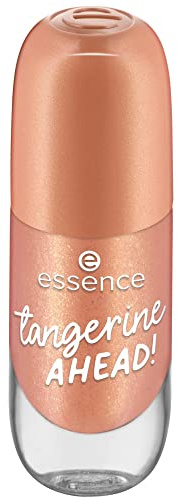 essence cosmetics nail colour, Gellack, Nagellack, Nr. 23 tangerine AHEAD!, orange, langanhaltend, farbintensiv, glänzend, schimmernd, ohne Aceton, vegan, Mikroplastik Partikel frei (8ml)