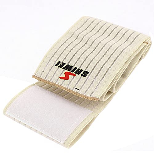 Ruilogod Banda de la rodilla elástica del deporte de la rodilla de la rodilla de la rodilla envolvente 90 cm beige