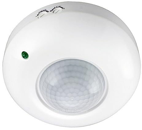 RANRAO 360 Degree Ceiling Mount Occupancy Sensor, 10-240V PIR Motion Sensor Switch, for SURFACE Mounted Occupancy Sensor PIR Motion Detector Security Sensor Light Auto Switch, 110~240V