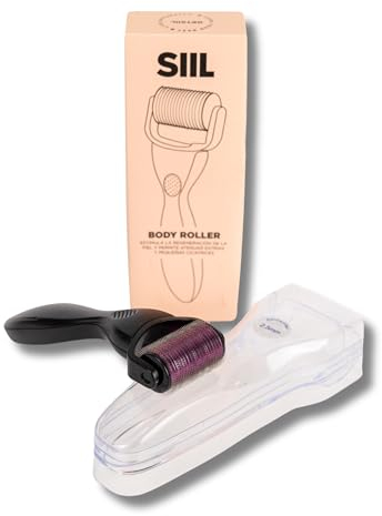 SIIL Dermaroller Corpo Premium con 1080 aghi da 3 mm - Acciaio chirurgico - Ideale per ringiovanimento e cura della pelle