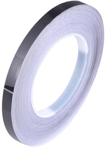 RORPOIR Fliesenband mit Waterproof Sealant Mastic Selbstklebend Pvc Dekorativ Schwarz für Wohnzimmer Fliesenfugenfüller