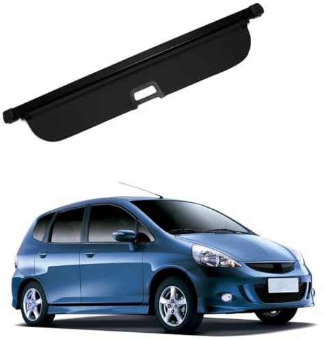 BrohN Auto Laderaumabdeckung Kofferraum Einziehbare Cargo Cover für Honda FIT/Jazz 2002-2007 Schutz Der PrivatsphäRe Abdeckung Parcel Aufbewahrung Innere ZubehöR