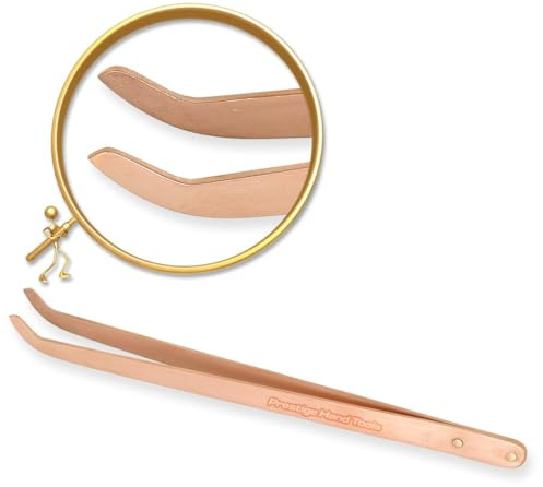 Copper Pickling Tweezers Curved Long Non-Magnetic Jewellery Making Hobby & Creative Art Crafting Tools Gift Ideas 22 cm PTL®
