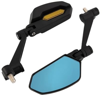 Motorrad Lenkerendenspiegel Für Für Z650 Für Z300 Für Z250 Für Z125 Universal Motorradspiegel CNC Seitenrückspiegel(W)