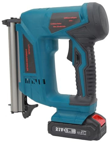 Clavadora Eléctrica Brad, Pistola de Clavos Eléctrica/Pistola Grapadora, Capacidad de 100 Clavos, Pistola de Clavos para Recortes, Marcos de Cuadros, Manualidades, (Enchufe