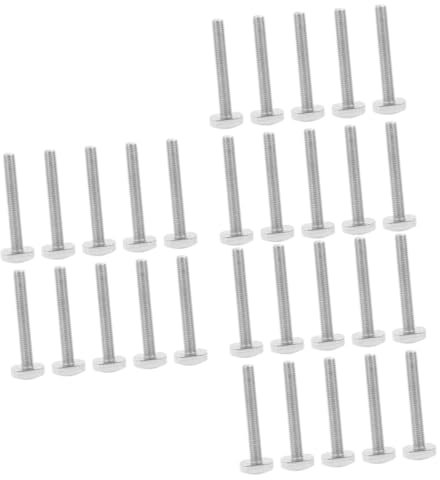 SOLUSTRE 30pezzi Bulloni t Forma Acciaio Inossidabile Per Lavori Di Falegnameria Per Giunzioni Scorrevoli e Progetti Di Fissaggio
