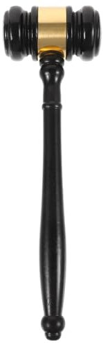 STOBOK Marteau D'avocat en Bois Massif Compact 15 Cm, Maillet en Bois à Poignée Confortable, Marteau De Juge Portable pour Vente Aux Enchères Et Tribunal