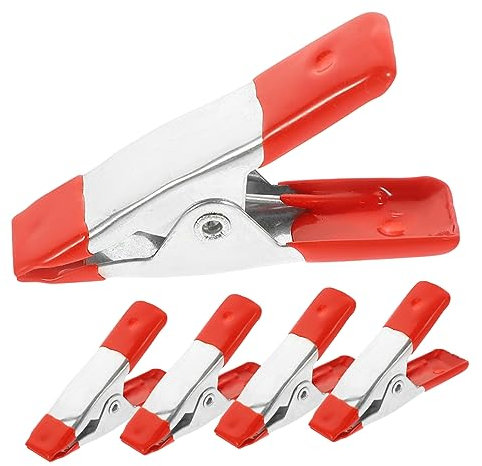 CANIGHT Woodworking Spring Clips 5pcs Small Metal Spring Clamps for Cabinets Tarpaulin Corner