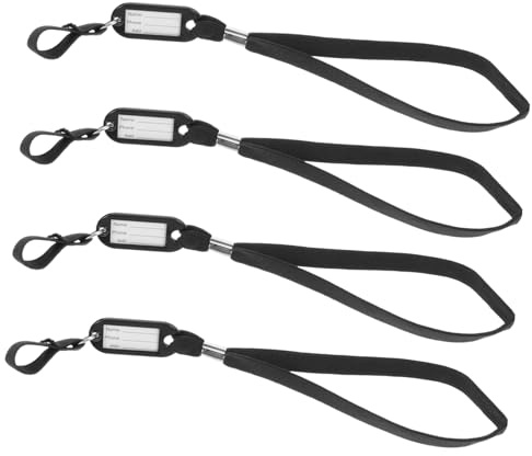 UKCOCO Dragonne Pour Canne De Marche Anti-perte 4 Pièces, Lanière Légère Et Confortable Étiquette D'identification, Accessoires Pour Personnes Âgées, Usage Extérieur Et Sécurité Quotidienne