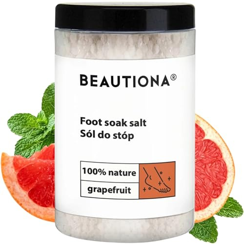 Epsom Fußbad-Salz 500g - Macht Hornhaut weich, beruhigt müde Füße, bereitet auf Pediküre vor. (500 g, Grapefruit)