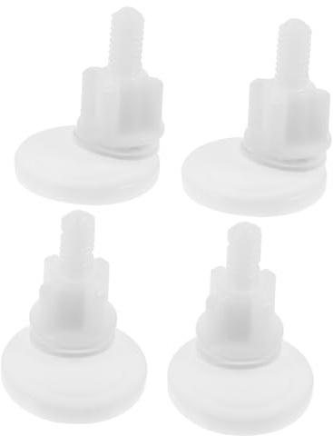 POPETPOP 4 pezzi in Plastica per Fissaggio Sedile Wc Resistenti e Antiruggine Accessori Sostitutivi Compatibili con Copriwater e Asse Wc