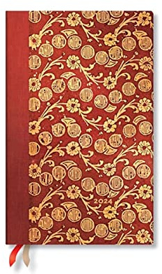 The Waves - Volume 4 (Virginia Woolf’s Notebooks) Maxi Vertical 12-month Dayplanner 2024 (Elastic Band Closure)