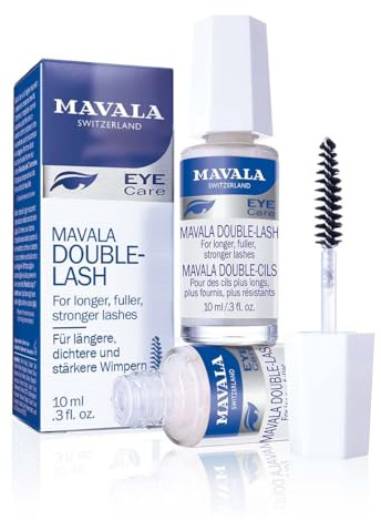 Mavala Double Lash 10ml, ohne Parabene, Nährende Pflege für längere, dichtere Wimpern