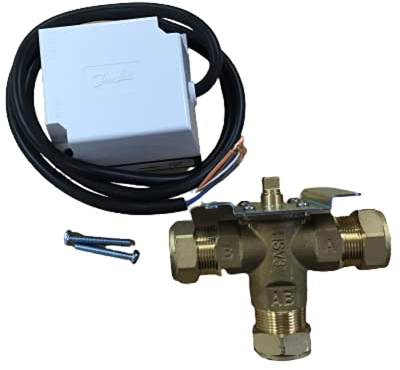 Danfoss HS3 22mm 3 Port Valve Complete, White
