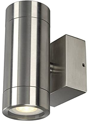 SLV Wandlampe ASTINA für die Außenbeleuchtung von Wänden, Wegen, Eingängen/LED Strahler, Wandleuchte, Up- and Down-Light, Aussenleuchte, Gartenlampe, Wegeleuchte/2x GU10, max. 35W
