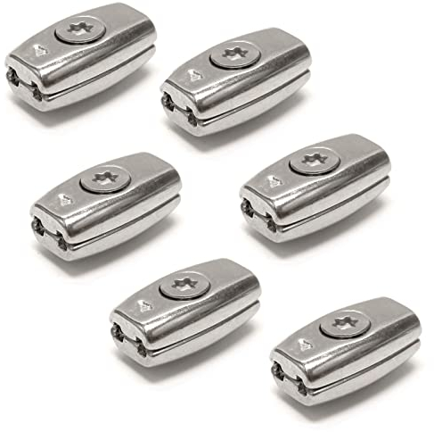 Drahtseilklemme Eiform Seil Draht Klemme Edelstahl V4A 3mm (6 Stück)