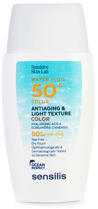 Sensilis - Water Fluid 50+ Color, Solaire SPF50+ Teinté, 40 ml