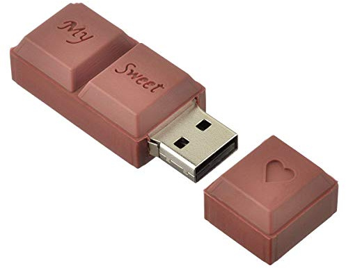 AreTop 64 GB Chiavetta USB Cioccolato Fantasia USB 2.0 ad alta velocità Memoria Flash Drive Mini U Disco Marrone 3D Cartoon Buon Regalo per Bambini e Amici