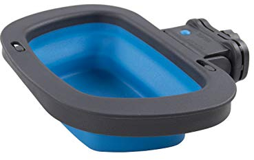 Dexas Cuenco Plegable para Perrera Grande, Color Azul