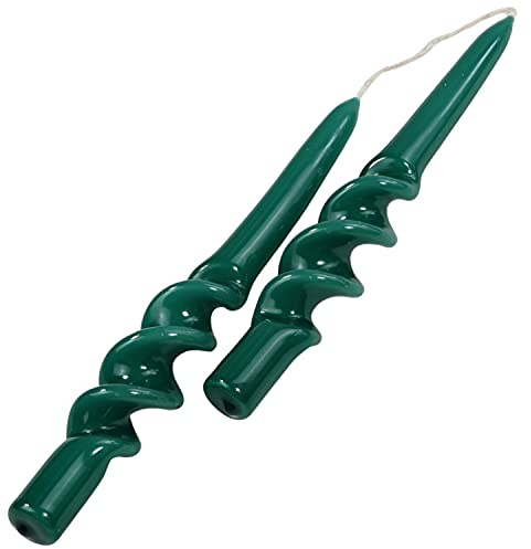 G Decor Juego de 4 ceras de parafina sin perfume, flaco alto torcido a mano sumergido iglesia de 9 pulgadas, palitos de velas de cena de 9 pulgadas, ideal para bodas, Navidad o decoración del hogar