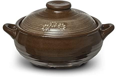 Dolsot Korean Stone Bowl Clay Pots For Cooking Korean Pot Ceramic Cooking Pot Korean Stone Bowl Onggi Kimchi Stone Donabe Crazy Claypot Ttukbaegi With Lid 뚝배기 (large 34oz)