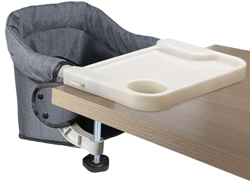 Toogel Hochstuhl mit abnehmbarem Tablett für Babys und Kleinkinder von 6-36 Monaten, tragbarer und faltbarer Hochstuhl für Zuhause und Reisen, Babyfütterungsstuhl mit Aufbewahrungstasche