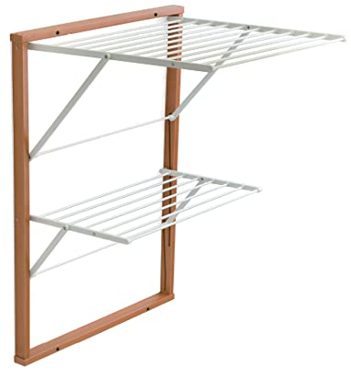 Arredamenti Italia Wandmontierter Kleiderständer, Holz, Kirsche, APERTO:P63 x L69 x H80 cm, CHI.: P3 x L69 x H95 cm