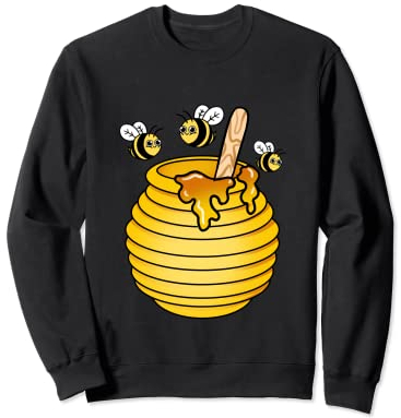 Pot de miel Amoureux du miel Abeilles Apiculture Sweatshirt