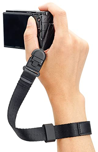 PROfezzion Camera Wrist Strap Cinturón, Negro, Talla única Unisex Adulto