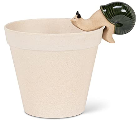 Abbott Collection Climbing Snail Pot Hanger - Ceramic (4 L)