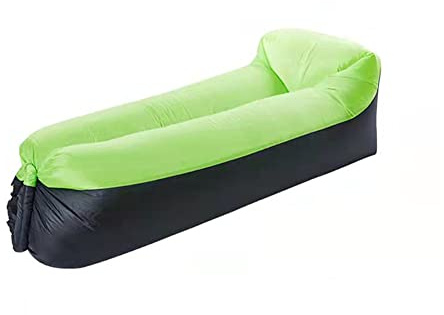 Surwin Wasserdichtes Aufblasbares Sofa Tragbares Luft Sofa Aufblasbare, Air Lounger, Luftsofa Luftsack Für Outdoor, Strand, Reisen, Party, Camping Gadgets (230x70cm,Grün)