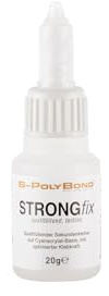 S-Polybond® superlim extra starkt 20 g, klyvfyllande, värmebeständig och vattentät, industriell kvalitet för tandteknik och hantverk
