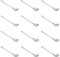 Lot de 12 Petites Cuillères en Acier Inoxydable, 7,5 x 1,5 cm Mini Cuillères à Condiments Mignonnes Petites Cuillères pour Pots à Épices Mini Cuillères à Épices pour Sel, Sucre, Miel, Épices