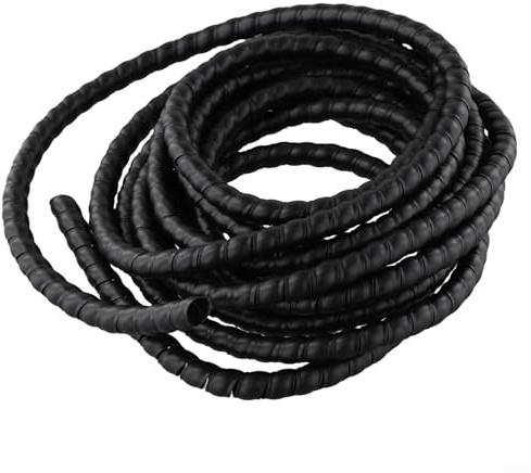 Sandyseptember Black Conduit Split Plastic Flexible Cable Protection Tidy Solution Tube Trunking Hydraulic Hose Guard(D-10mm)