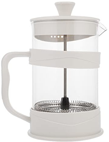EXHUMKY Cafetera y Tetera De Vidrio 800 Ml Con Filtro Prensa, Mango Anti-calor y Diseño Ergonómico, Apta Para Preparar Café y Té, Adecuado Para Uso Doméstico y Oficina