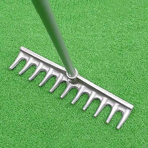 Rastrillo portátil para bolsas de golf, herramienta eficiente de trampa de arena que ahorra mano de obra para campos de golf, jardines y césped