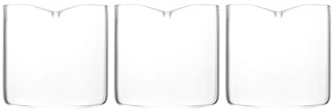 Hemobllo 3 pièces Pichet à Lait Verre Lot de Petit Creamer Pitcher Transparent pour Café Latte Art et Sirop Design Élégant pour Bar et Usage Domestique
