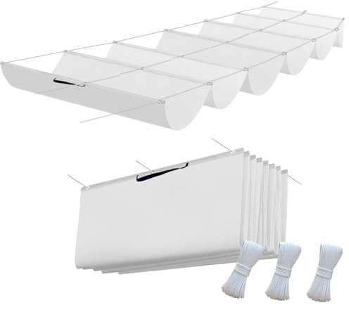 Vela parasole retrattile ondulata 2x3m, Pergola regolabile con tenda impermeabile e resistente ai raggi UV, copertura ombra resistente allo strappo con corde di fissaggio incluse per terrazzo pergola