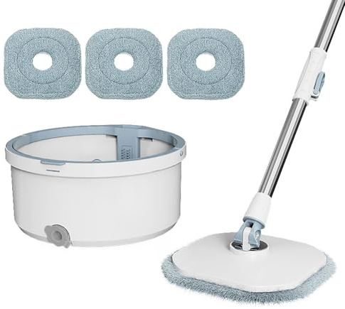 Flat Mops with Bucket and Mop Cloth, Flat Mop and Bucket Sets