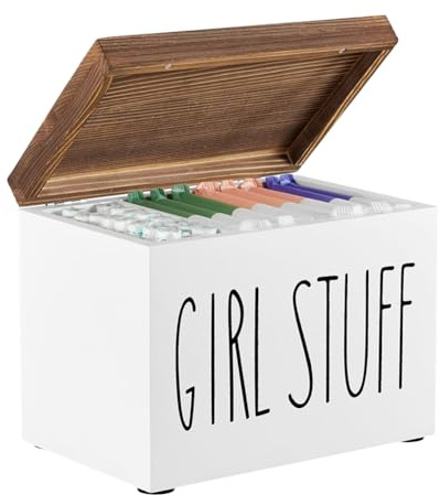 Buhdjfnke Porta Assorbenti Organizzatore di Prodotti Femminili Scatola per Accessori da Bagno Distributore di Assorbenti