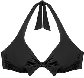 YAMAMAY - Bikini Parte Alta Senza Ferretto, Imbottitura Removibile, Donna, Essentials, Nero, monocromo