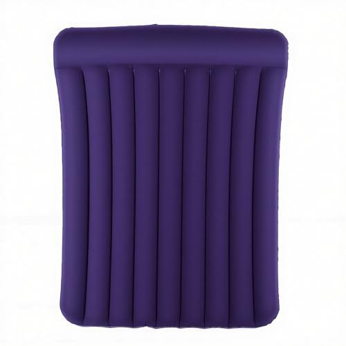Sxhlseller Materasso Ad Aria Doppio per Campeggio e Casa, Materassino Gonfiabile in PVC Floccato 196x150 Cm con Valvole a Prova di Perdite per Supporto Ergonomico e Gonfiaggio Rapido (Doppia