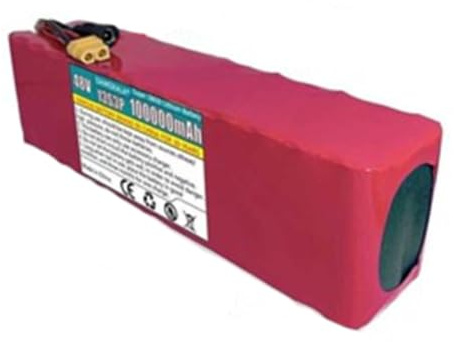 48V 100AH Batería De Iones De Litio para Bicicleta Eléctrica 13S3P Batería De Larga Autonomía para Patinete Eléctrico Material De PVC Impermeable