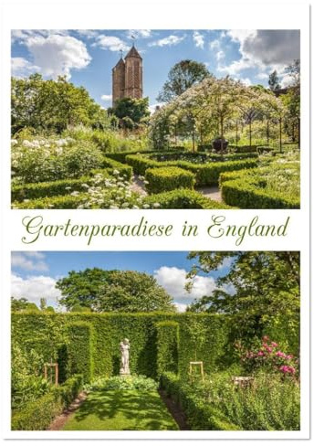 Gartenparadiese in England (Wandkalender 2026 DIN A4 hoch), CALVENDO Monatskalender