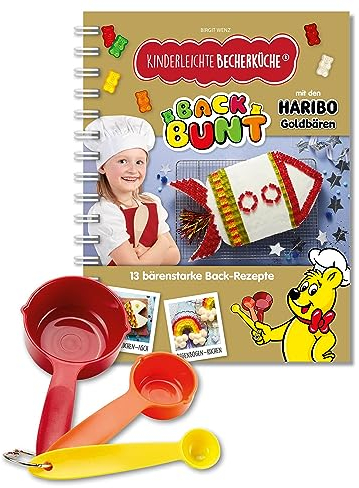 Kinderleichte Becherküche - Back Bunt mit den HARIBO Goldbären (Band 10): Backset inkl. 3-teiliges Messbecher-Set & 13 bärenstarken Rezepten ... und Kochen für Kinder ab 3 Jahren, Band 10)